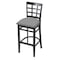 Holland Bar Stool Co 30" Bar Stool, Black Finish, Canter Grey Seat 313030Blk007 - alternate 1